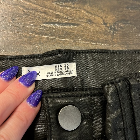 NWT DEX Sofia High Rise Coated Jogger - Black - Picture 6 of 8